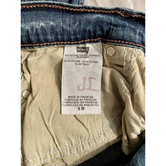 Levi's 512 Womens Size 8M Perfectly Slimming Bootcut Mid Rise Blue Jeans - Picture 8 of 8